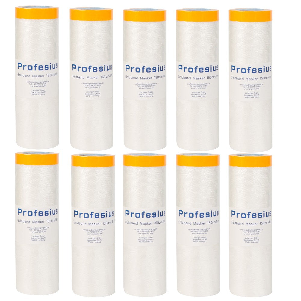 goldband masker sparpaket 20 rollen, abdeckband mit folie 16m im karton, masker abdeckfolie großpackung, goldband masker für profis, goldband abdeckfolie direkt vom hersteller, masker folie mit klebeband günstig kaufen, abdeckfolie mit goldband 20 stück, maler masker im sparset für großverbraucher