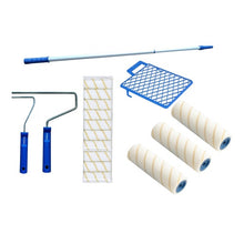 Farbroller Set mit Teleskopstiel, Abstreifgitter und Farbwalzen