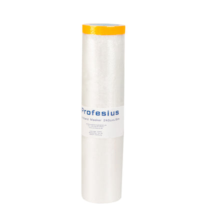 goldband masker produktbild, abdeckfolie mit klebeband, goldband folie selbstklebend