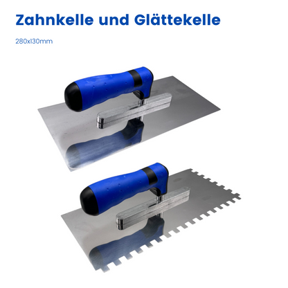 Maurerkellen Set 13-teilig – Profi Werkzeug für Putz & Fliesen