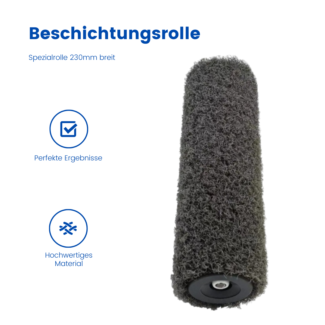 spezialwalze spachtelmasse, beschichtungsroller polyamid, walze für rollputz, spachtelwalze für trockenputz, roller für rollspachtel, spezialwalze innenwand, profi putzroller