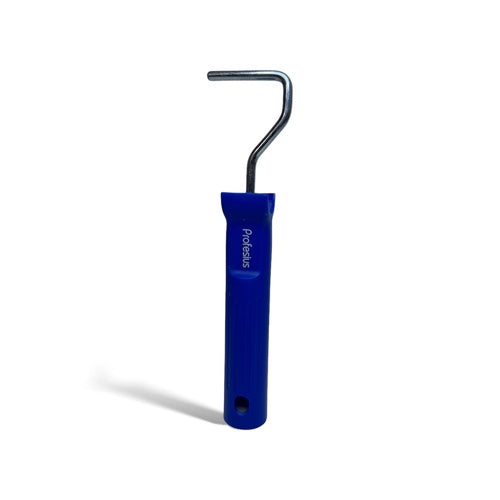 malerbügel blau 5cm, farbrollerhalter für kleine rollen, bügel für mini farbroller, malerbügel 6cm rollen, lackierbügel klein, bügel für farbwalze, malerzubehör bügel
