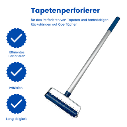 tapetenigel 15cm, stachelwalze für tapetenentfernung, igelwalze tapeten perforierer, nagelwalze tapete ablösen, tapetenperforierer für renovierung, werkzeug tapete entfernen stachelwalze, tapetenentferner walze mit spitzen, tapetenigel renovierung werkzeug