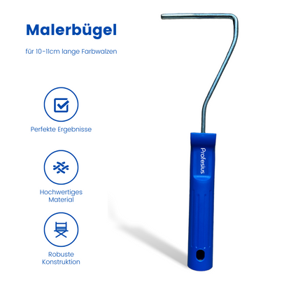 malerbügel 10 cm, bügel für 11 cm farbroller, farbrollerhalter kaufen, malerzubehör bügel, bügel für lackierwalze, malerbügel für mittelgroße rollen, farbwalzenbügel 10–11 cm