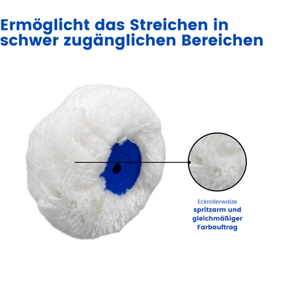 eckroller ersatzwalze für ecken, nachfüllrolle für eckenroller, farbwalze zum austausch für eckroller, ersatzrolle für maler eckroller, eckenroller ersatzteil walze, farbwalze für kanten und schwer zugängliche stellen, eckwalze für wandfarbe dispersionsfarbe, malerwalze eckenroller ersatz