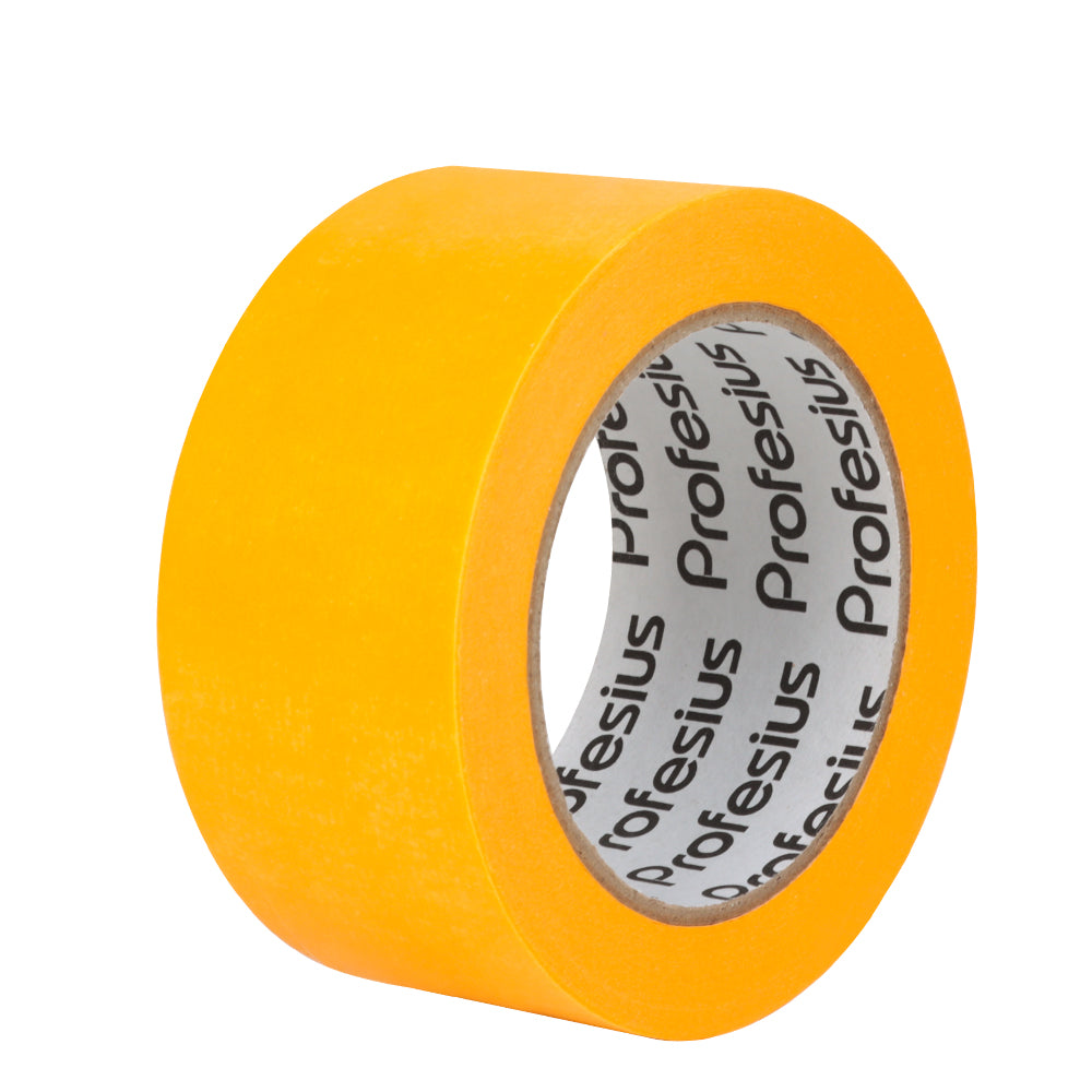 goldband 50m rolle produktbild, malerkrepp abdeckband washi tape gold, goldband klebeband für malerarbeiten, abdeckband 50m gold für präzise farbkanten, washi tape goldband rolle 50 meter, malerband gold für sauberes abkleben, professionelles abdeckband gold für renovierungen, goldband malerkrepp für innenbereiche