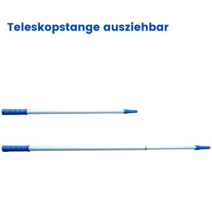 Profi Bodenentlüfter Set mit Großflächenrakel und 50cm Nagelroller