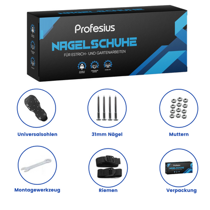 Profi Bodenentlüfter Set mit Großflächenrakel und 50cm Nagelroller