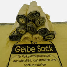 Gelbe Säcke 90 Liter mit Zugband – reißfeste Müllbeutel für Verpackungsabfälle und Wertstoffsammlung